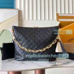 Copy LV Coussin Hobo MM Black Handbag M12068 